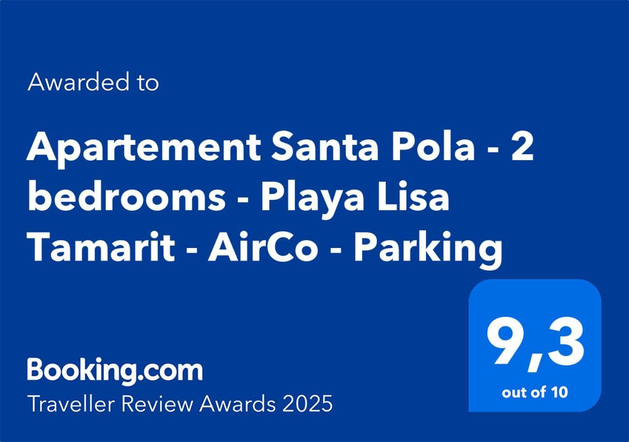 Apartement Santa Pola - 2 Bedrooms - Playa Lisa Tamarit - Airco - Parking Екстериор снимка